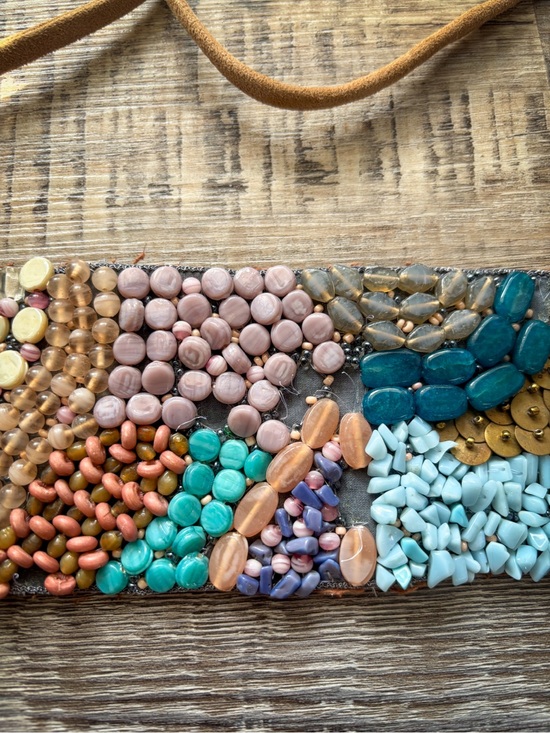 Artisan Beaded Waist Tie | Boho Statement Piece main image 6